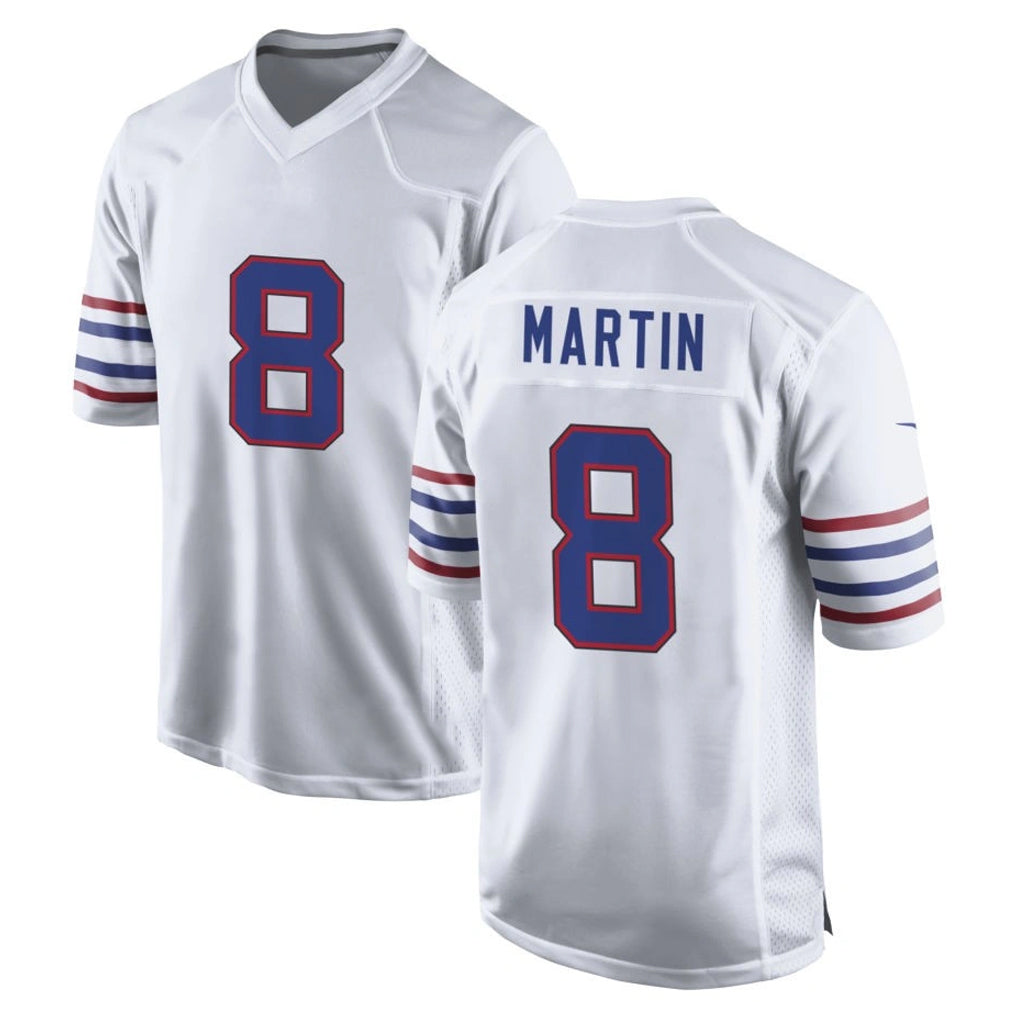 B.Bills #8 Terrel Bernard Player White Alternate Game Jdoa Stitched Jerseys