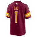 Jdoa W.Commanders #1 Dad Burgundy Game Jersey
