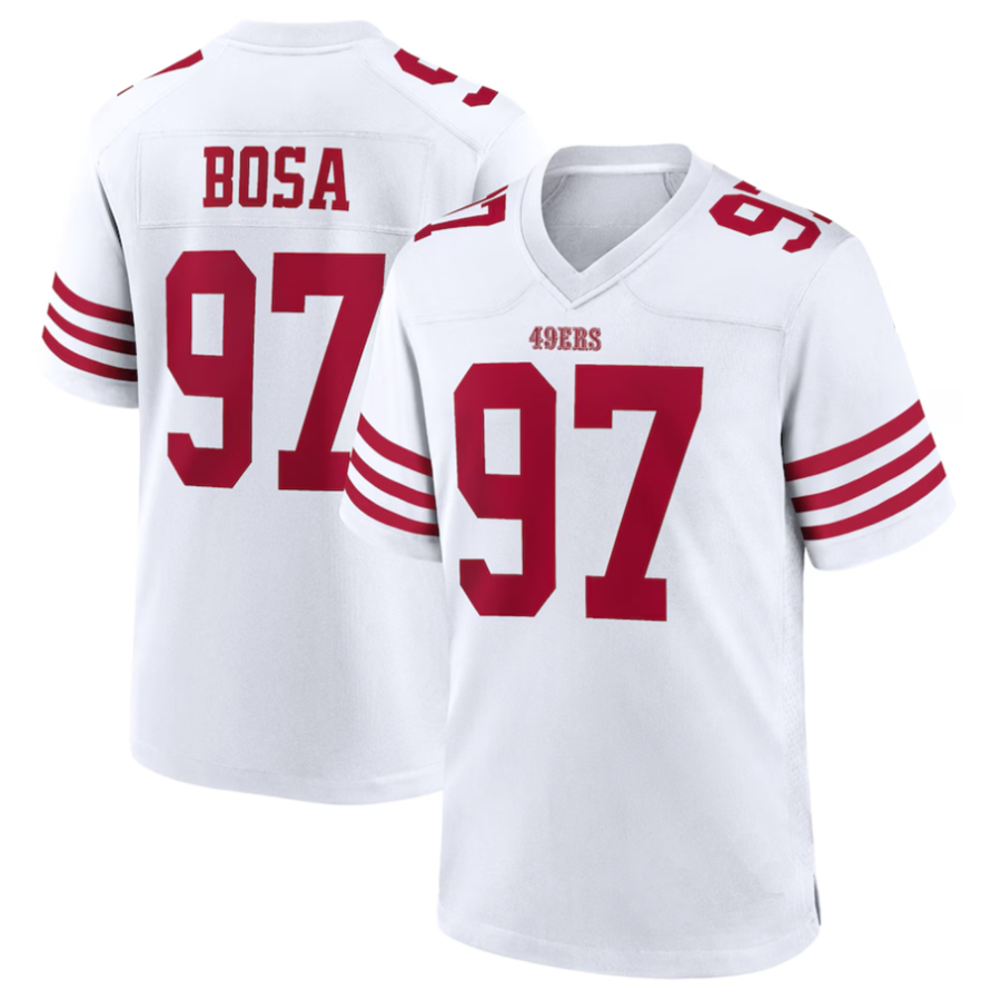 Jdoa SF.49ers #97 Nick Bosa Player White Game Stitched Jerseys