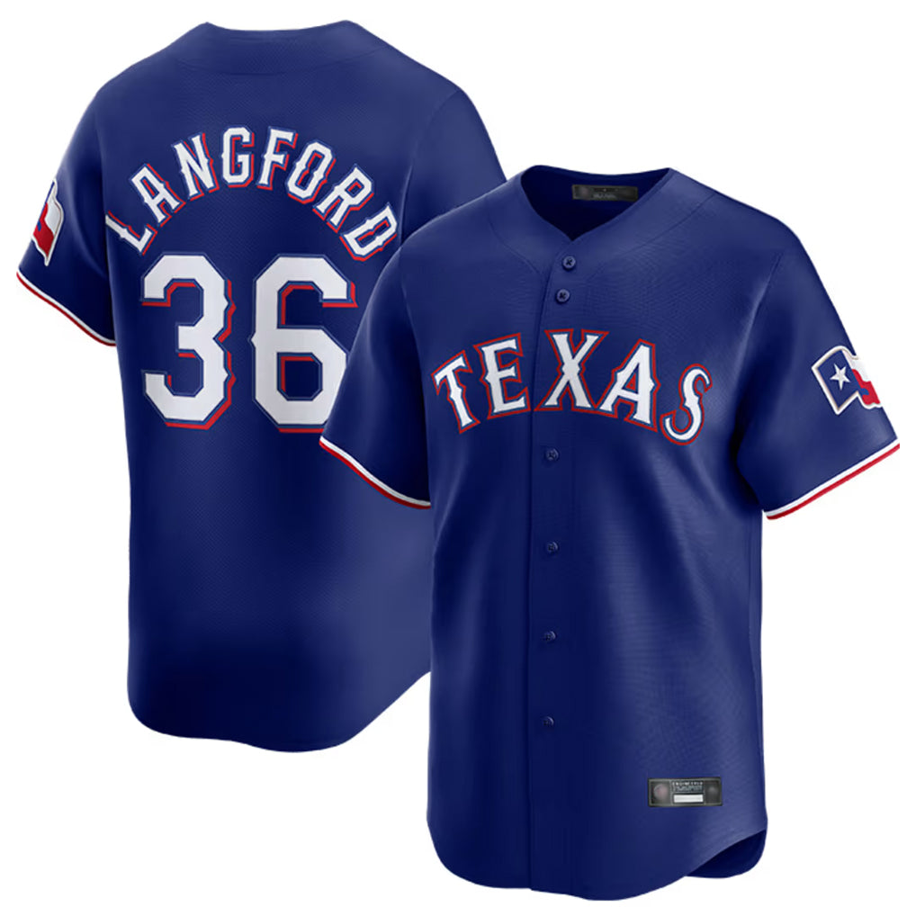 T.Rangers #36 Wyatt Langford Player Royal Home Limited Jdoa Stitched Jerseys