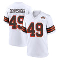 C.Browns #49 Carson Schwesinger Player White Alternate Home Game Jdoa Stitched Jerseys