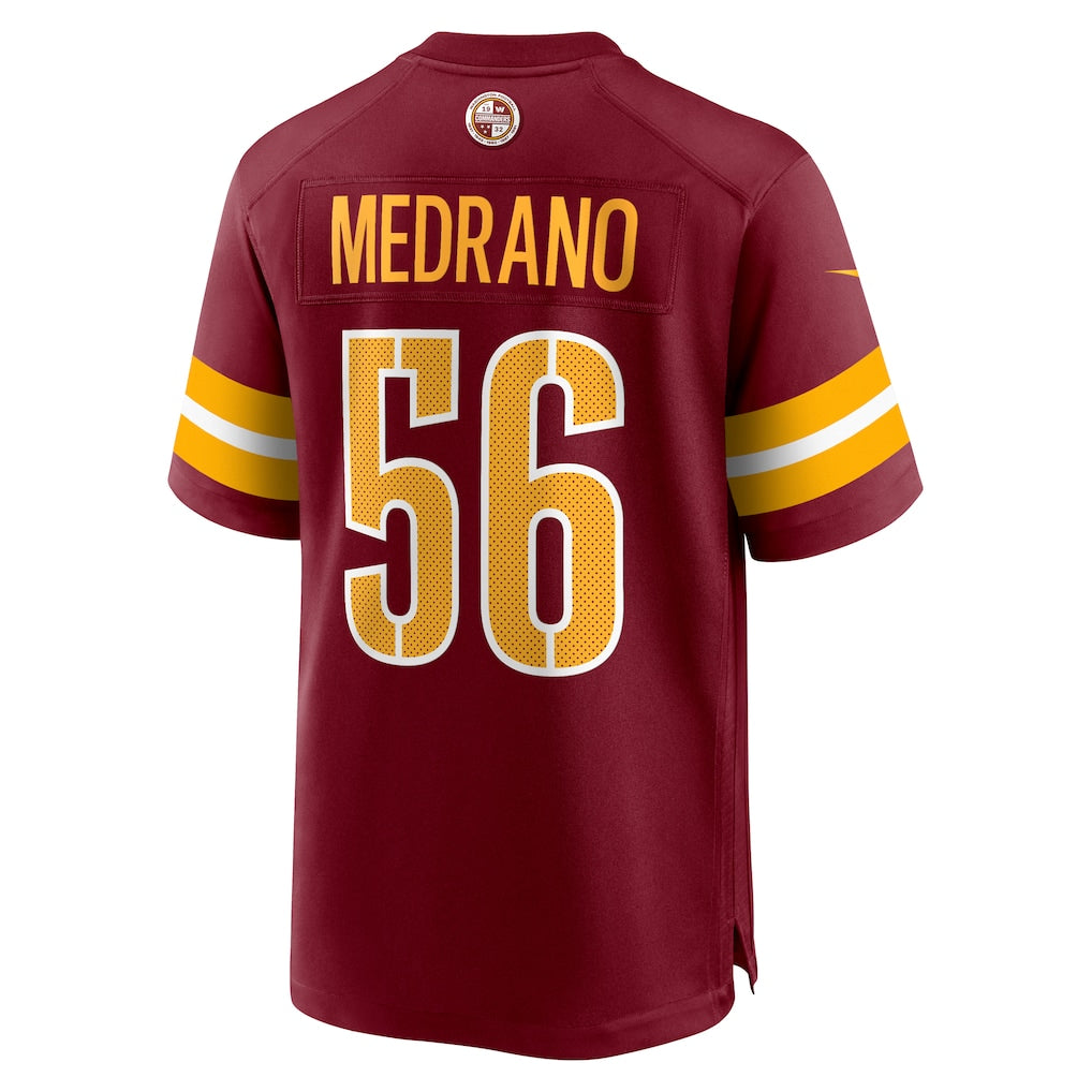 Jdoa W.Commanders #56 Kain Medrano Burgundy Team Game Jersey
