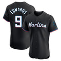 M.Marlins #9 Xavier Edwards Player Black Vapor Home Limited Elite Jdoa Stitched Jerseys