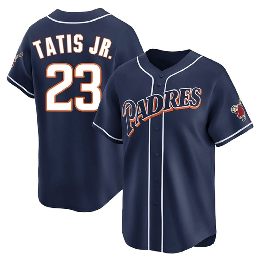 S.Diego Padres #23 Fernando Tatis Jr Player Navy Cooperstown Collection Limited Home Jdoa Stitched Jerseys