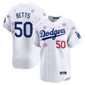 LA.Dodgers #50 Mookie Betts Player White Tokyo Series Vapor Premier Limited Jdoa Stitched Jerseys
