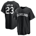 C.Guardians #23 Bo Naylor Player Black Home Game Jdoa Stitched Jerseys