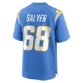 Jdoa LA.Chargers #68 Jamaree Salyer Powder Blue Player Game Jersey
