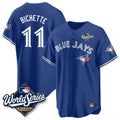 T.Blue Jays #11 Bo Bichette Player Royal 2025 World Series Limited Home Jdoa Stitched Jerseys