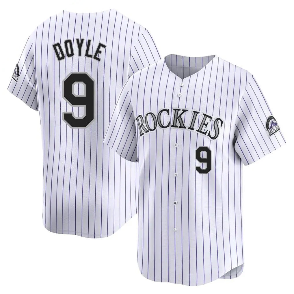C.Rockies #9 Brenton Doyle Player White Limited Home Jdoa Stitched Jerseys