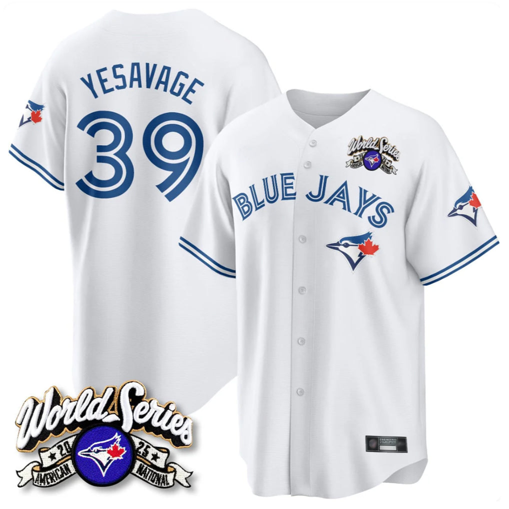 T.Blue Jays #39 Trey Yesavage Player White 2025 American League Limited All Jdoa Stitched Jerseys