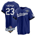 LA.Dodgers #23 Kyle Tucker Player Royal World Series City Connect Home Game Jdoa Stitched Jerseys