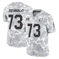A.Cardinals #73 Isaac Seumalo Player Arctic Camo Limited Salute To Service Home Game Jdoa Stitched Jerseys
