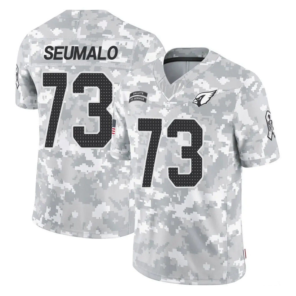 A.Cardinals #73 Isaac Seumalo Player Arctic Camo Limited Salute To Service Home Game Jdoa Stitched Jerseys