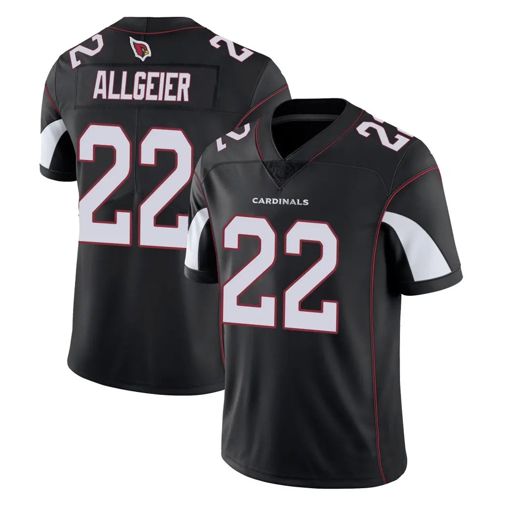 A.Cardinals #22 Tyler Allgeier Player Black Vapor Limited Home Game Jdoa Stitched Jerseys