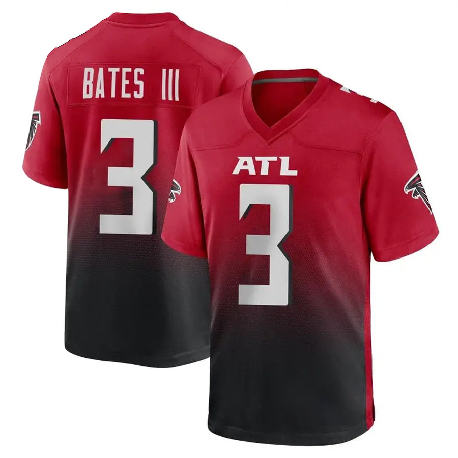 A.Falcons #3 Jessie Bates III Player Red Home Game Jdoa Stitched Jerseys