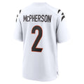 C.Bengals #2 Evan McPherson Player White Home Game Jdoa Stitched Jerseys
