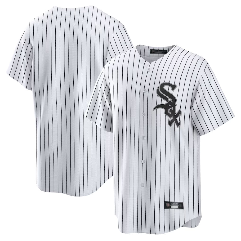 C.White Sox ## White Sox Blank Player White Stripe Home Game Jdoa Stitched Jerseys
