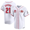 C.Reds #21 Hunter Greene Player White Home Limited Jdoa Stitched Jerseys
