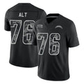 LA.Chargers #76 Joe Alt Player Black Limited 2026 Salute to Service Home Game Stitched Jerseys