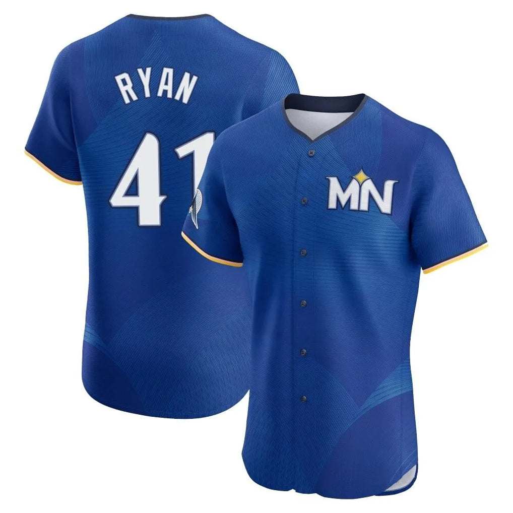 M.Twins #41 Joe Ryan Player Royal City Connect Limited Elite Home Jdoa Stitched Jerseys