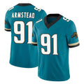 J.Jaguars #91 Arik Armstead Player Teal Prowler Throwback Vapor F.U.S.E. Limited Home Game Jdoa Stitched Jerseys
