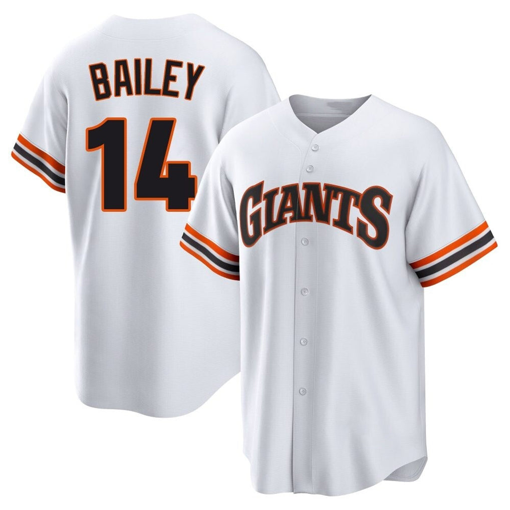 SF.Giants #14 Patrick Bailey Player White Home Game Jdoa Stitched Jerseys