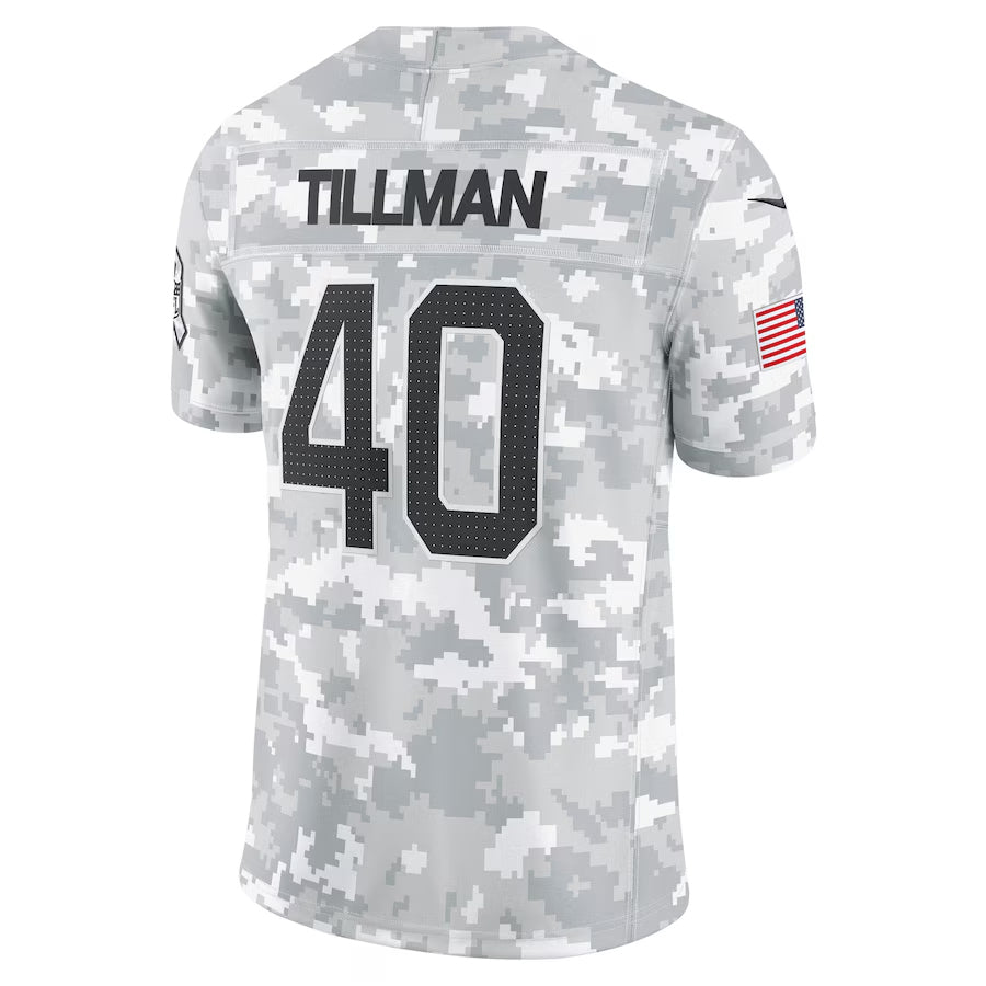 A.Cardinals #40 Pat Tillman Player Camo Salute to Service Limited Jdoa Stitched Jerseys