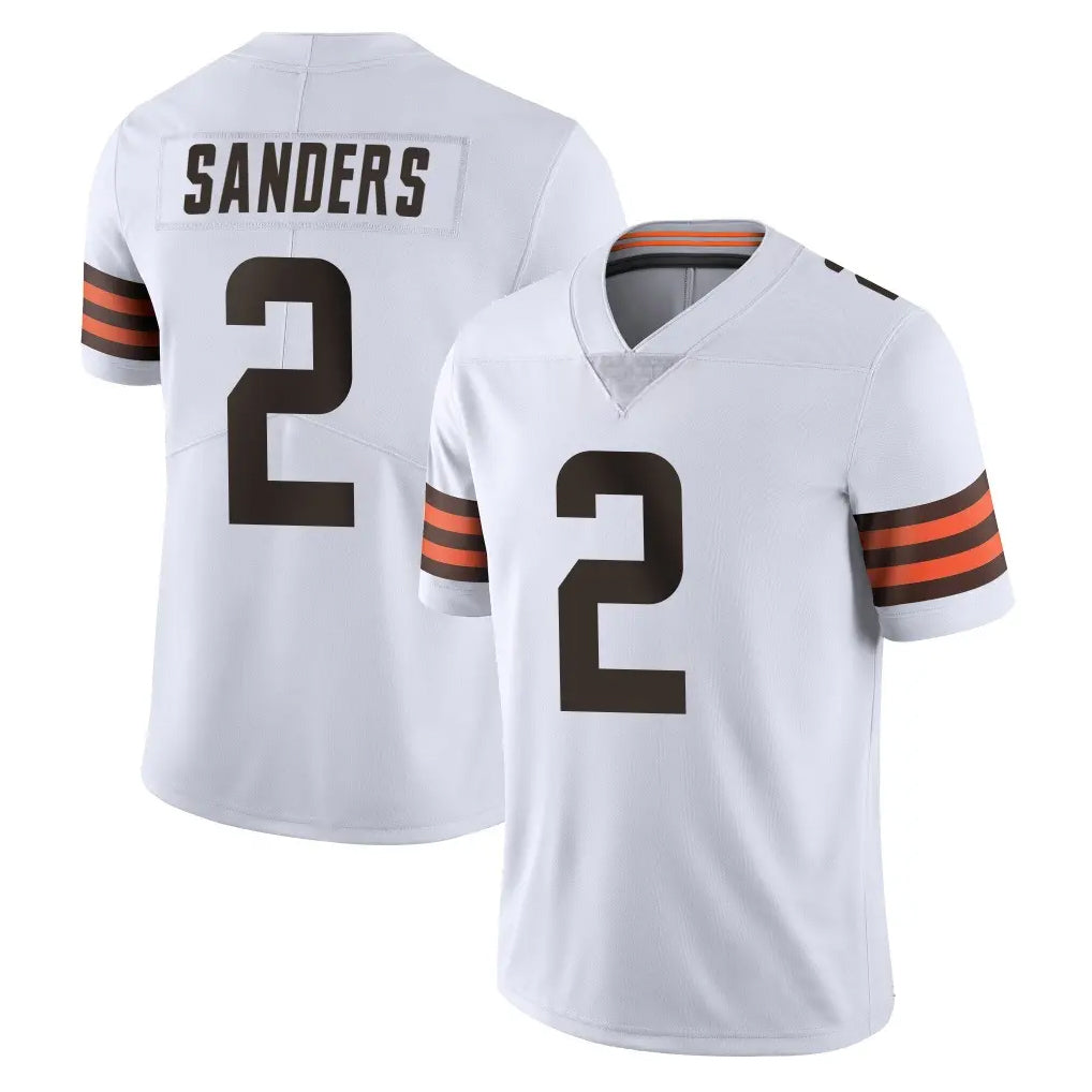 C.Browns #2 Shedeur Sanders Player White Vapor Untouchable Limited Home Game Jdoa Stitched Jerseys