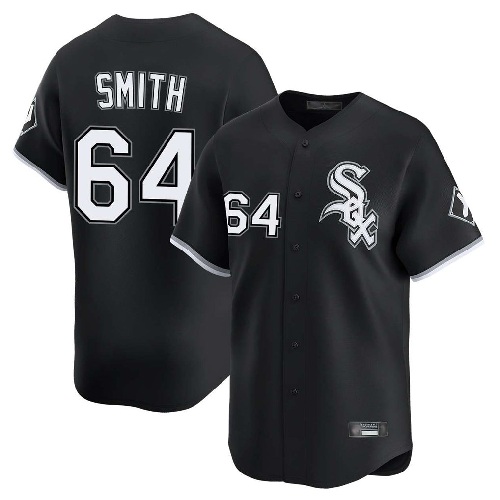 C.White Sox #64 Shane Smith Player Black Limited Home Jdoa Stitched Jerseys