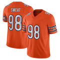 C.Bears #98 Montez Sweat Player Orange Vapor F.U.S.E. Limited Home Game Jdoa Stitched Jerseys