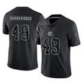 C.Browns #49 Carson Schwesinger Player Black Reflective Home Game Jdoa Stitched Jerseys
