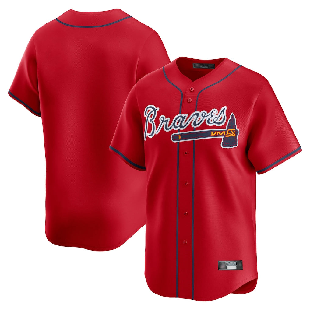 A.Braves ## Braves Blank Player Red Limited Home Game Jdoa Stitched Jerseys