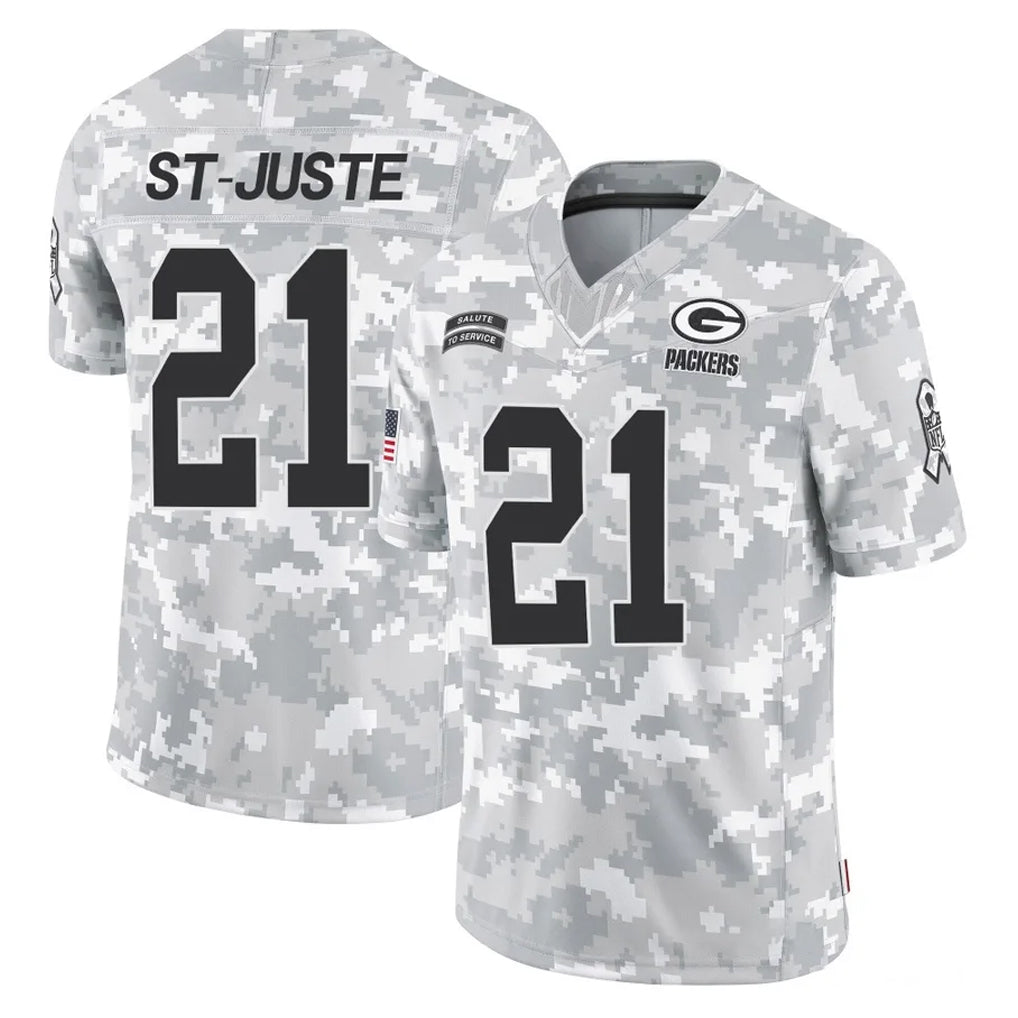 GB.Packers #21 Benjamin St-Juste Player Arctic Camo Salute To Service Limited Jdoa Stitched Jerseys