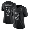 LV.Raiders #3 Taron Johnson Player Black Limited 2026 Salute to Service Home Game Stitched Jerseys
