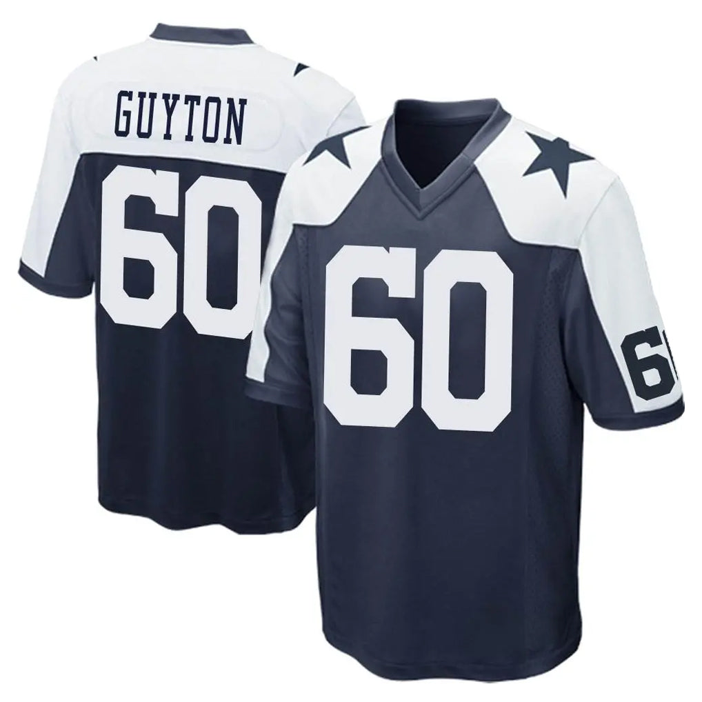 D.Cowboys #60 Tyler Guyton Player Navy-White Alternate Home Game Jdoa Stitched Jerseys