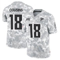 A.Falcons #18 Kirk Cousins Player Arctic Camo Salute to Service Limited Jdoa Stitched Jerseys