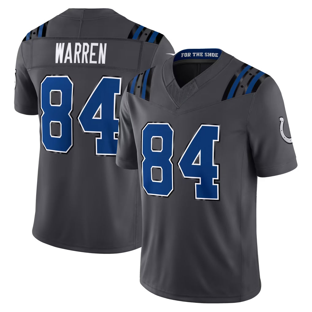 IN.Colts #84 Tyler Warren Player Anthracite Limited 2026 Rivalries Collection Home Game Hdoa Stitched Jerseys