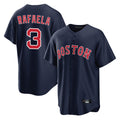 B.Red Sox #3 Ceddanne Rafaela Player Navy Home Game Jdoa Stitched Jerseys