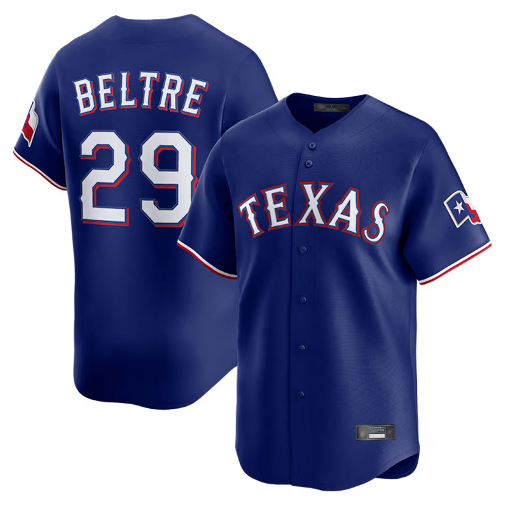 T.Rangers #29 Adrian Beltre Player Royal Home Limited Jdoa Stitched Jerseys