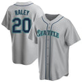 S.Mariners #20 Luke Raley Player Gray Home Game Jdoa Stitched Jerseys