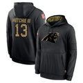 C.Panthers #13 John Metchie III Player Black Salute to Service Pullover Hoodies Limited Game Jdoa Stitched Jerseys