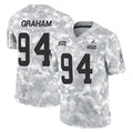 C.Browns #94 Mason Graham Player Arctic Camo Salute to Service Limited Home Game Jdoa Stitched Jerseys