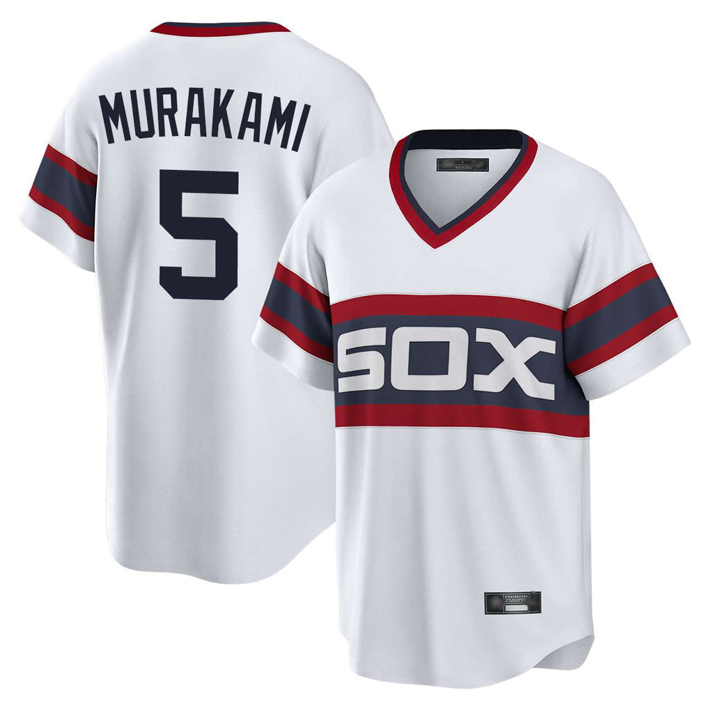 C.White Sox #5 Munetaka Murakami Player White T-shirt Home Game Jdoa Stitched Jerseys