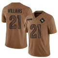 Jdoa A.Cardinals #21 Garrett Williams Player Brown Salute To Service Limited Stitched Jerseys