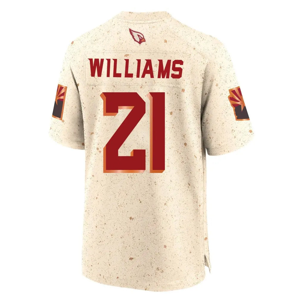 Jdoa A.Cardinals #21 Garrett Williams Player Cream Rivalries Collection Game Stitched Jerseys
