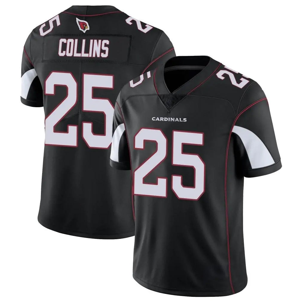 Jdoa A.Cardinals #25 Zaven Collins Player Black Vapor Limited Home Game Stitched Jerseys