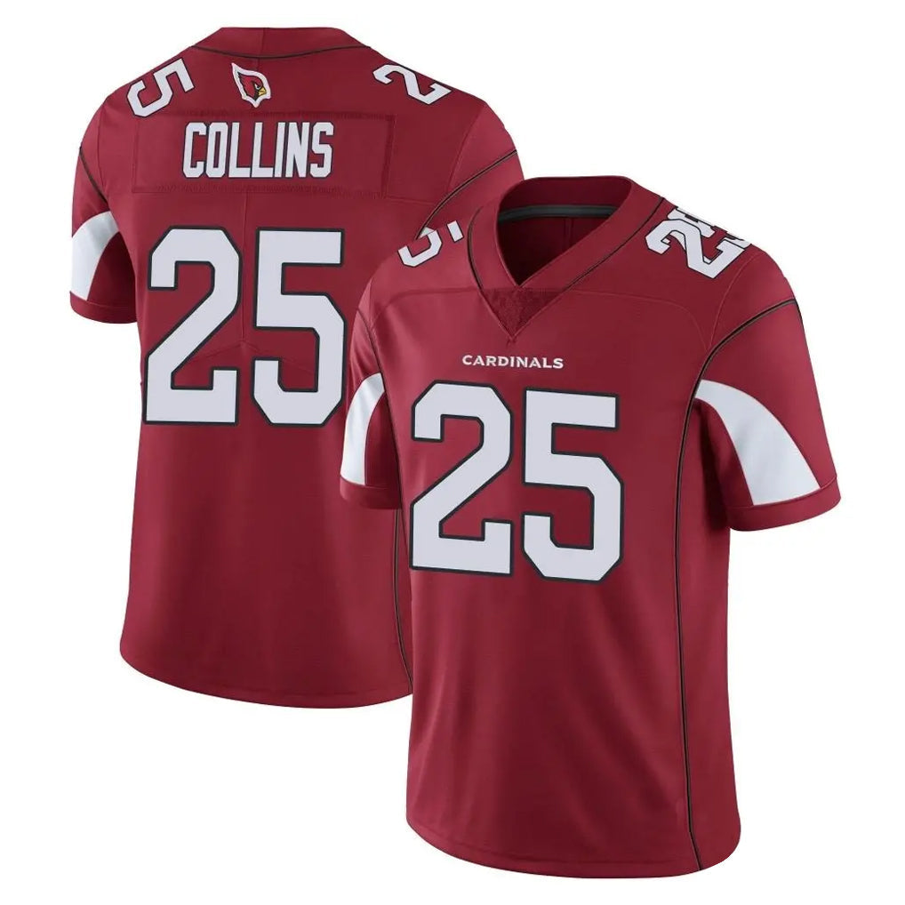 Jdoa A.Cardinals #25 Zaven Collins Player Cardinal Vapor Limited Home Game  Stitched Jerseys