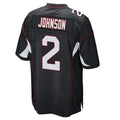 Jdoa A.Cardinals #2 Will Johnson Player Black Home Game Stitched Jerseys