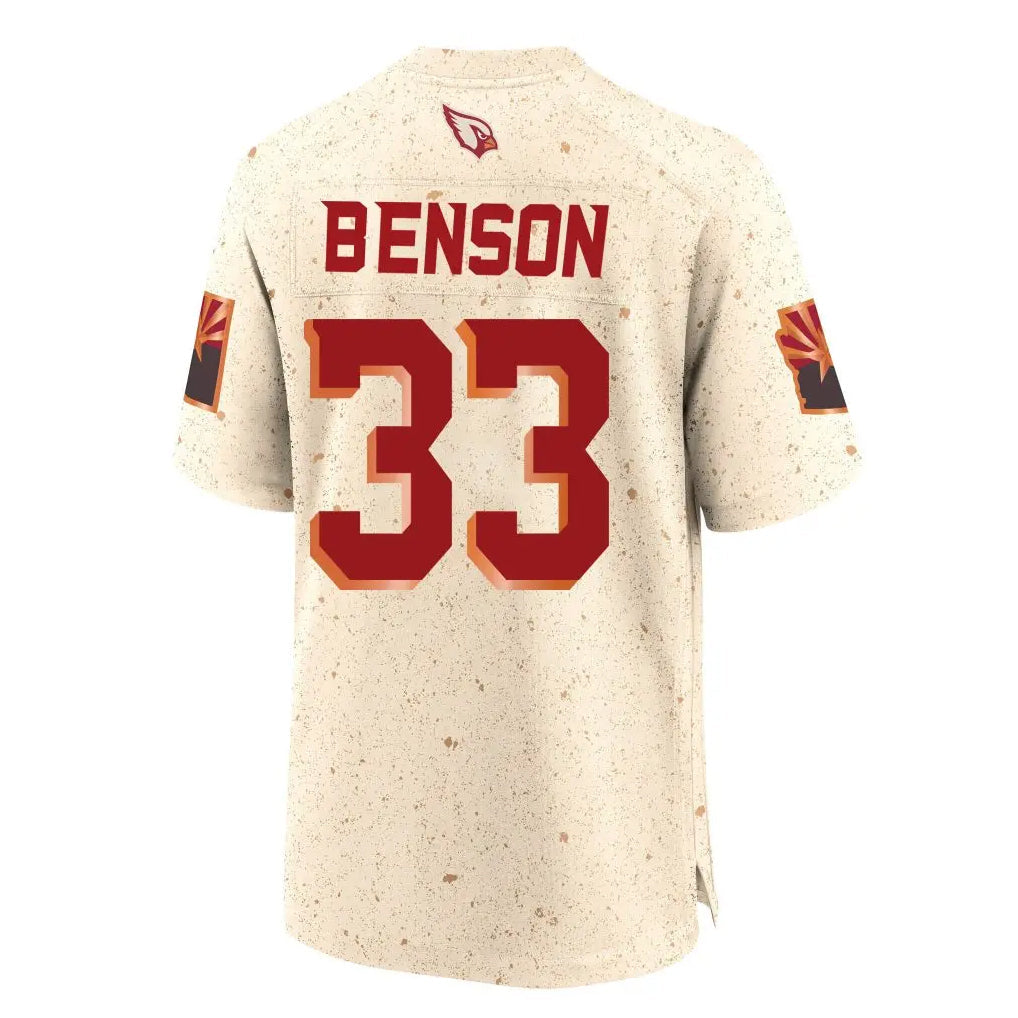 Jdoa A.Cardinals #33 Trey Benson Player Cream Rivalries Collection Game Stitched Jerseys