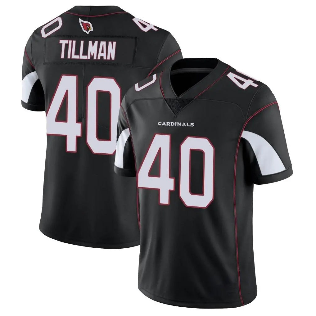 Jdoa A.Cardinals #40 Pat Tillman Player Black Vapor Limited Home Game Stitched Jerseys
